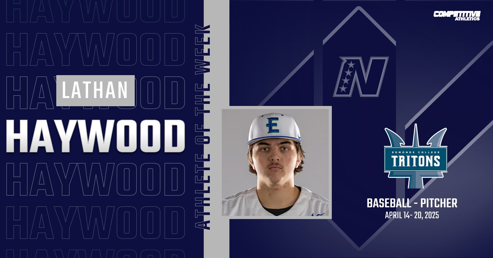 Haywood selected as NWAC Pitcher of the Week